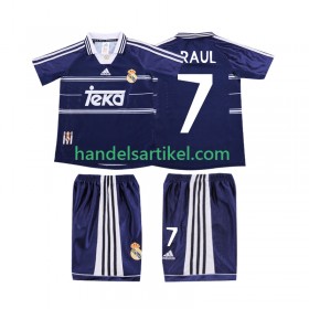 Real Madrid RAUL 7 1999 Retro Kinder Auswärts Trikotsatz 1998 Kurzarm